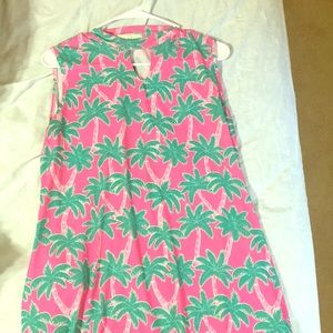A simply southern dress with palm trees